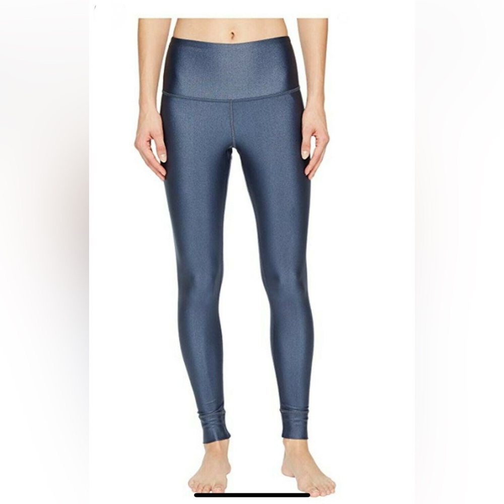 Reebok CrossFit Women’s Blue Metallic High Rise Leggings Small